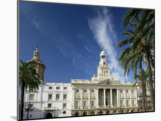The Town Hall, Cadiz, Andalucia, Spain-Michael Busselle-Mounted Photographic Print