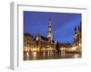 The Town Hall (French: Hôtel De Ville), of City of Brussels Is a Gothic Building from Middle Ages L-David Bank-Framed Photographic Print