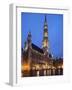 The Town Hall (French: Hôtel De Ville), of City of Brussels Is a Gothic Building from Middle Ages L-David Bank-Framed Photographic Print