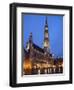 The Town Hall (French: Hôtel De Ville), of City of Brussels Is a Gothic Building from Middle Ages L-David Bank-Framed Photographic Print