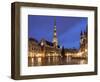 The Town Hall (French: Hôtel De Ville), of City of Brussels Is a Gothic Building from Middle Ages L-David Bank-Framed Photographic Print