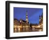 The Town Hall (French: Hôtel De Ville), of City of Brussels Is a Gothic Building from Middle Ages L-David Bank-Framed Photographic Print
