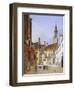 The Town Hall in St Peter Square in Munich in 1835-Ferdinando Tacconi-Framed Giclee Print