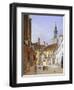 The Town Hall in St Peter Square in Munich in 1835-Ferdinando Tacconi-Framed Giclee Print