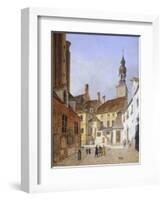 The Town Hall in St Peter Square in Munich in 1835-Ferdinando Tacconi-Framed Giclee Print