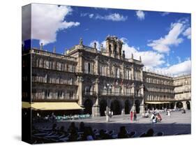 The Town Hall in the Plaza Mayor, Salamanca, Castilla Y Leon, Spain-Ruth Tomlinson-Stretched Canvas