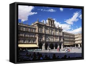 The Town Hall in the Plaza Mayor, Salamanca, Castilla Y Leon, Spain-Ruth Tomlinson-Framed Stretched Canvas