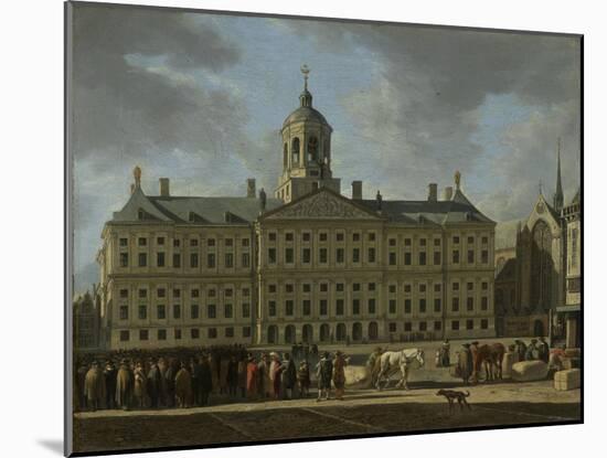 The Town Hall on Dam Square, Amsterdam, 1672-Gerrit Adriaensz Berckheyde-Mounted Giclee Print