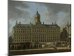 The Town Hall on Dam Square, Amsterdam, 1672-Gerrit Adriaensz Berckheyde-Mounted Giclee Print