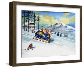 The Town Mouse and the Country Mouse, from 'Once Upon a Time'-Mendoza-Framed Giclee Print