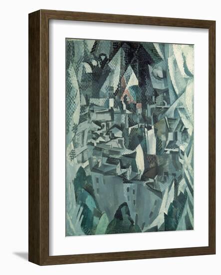 The Town No.2, 1910-Robert Delaunay-Framed Giclee Print