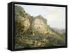 The Town of Abha in Abyssinia, engraved by J. Bluck-Henry Salt-Framed Stretched Canvas