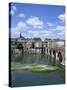 The Town of Albi, Tarn River, Tarn Region, Midi Pyrenees, France-J Lightfoot-Stretched Canvas