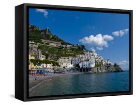 The Town of Amalfi, UNESCO World Heritage Site, Campania, Italy, Europe-Charles Bowman-Framed Stretched Canvas