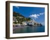 The Town of Amalfi, UNESCO World Heritage Site, Campania, Italy, Europe-Charles Bowman-Framed Premium Photographic Print