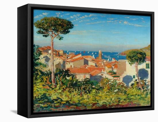 The Town of Collioure, C.1908-James Dickson Innes-Framed Stretched Canvas