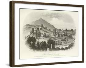 The Town of Conwy, North Wales-null-Framed Giclee Print