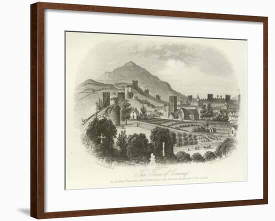 The Town of Conwy, North Wales-null-Framed Giclee Print