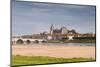The Town of Gien in Front of the River Loire, Loiret, Centre, France, Europe-Julian Elliott-Mounted Photographic Print