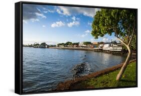 The Town of Lahaina, Maui, Hawaii, United States of America, Pacific-Michael-Framed Stretched Canvas