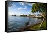 The Town of Lahaina, Maui, Hawaii, United States of America, Pacific-Michael-Framed Stretched Canvas