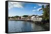 The Town of Lahaina, Maui, Hawaii, United States of America, Pacific-Michael-Framed Stretched Canvas