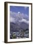 The Town of Lukla Beneath the Himalayan Mountains, Nepal, Asia-John Woodworth-Framed Photographic Print