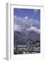 The Town of Lukla Beneath the Himalayan Mountains, Nepal, Asia-John Woodworth-Framed Photographic Print