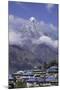 The Town of Lukla Beneath the Himalayan Mountains, Nepal, Asia-John Woodworth-Mounted Photographic Print