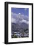 The Town of Lukla Beneath the Himalayan Mountains, Nepal, Asia-John Woodworth-Framed Photographic Print