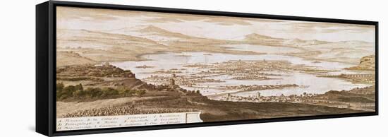The Town of Mexico-Pierre Antoine Marchais-Framed Stretched Canvas