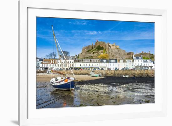 The Town of Mont Orgueil and its Castle, Jersey, Channel Islands, United Kingdom-Michael Runkel-Framed Photographic Print