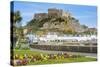 The Town of Mont Orgueil and its Castle, Jersey, Channel Islands, United Kingdom-Michael Runkel-Stretched Canvas