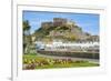 The Town of Mont Orgueil and its Castle, Jersey, Channel Islands, United Kingdom-Michael Runkel-Framed Photographic Print