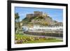 The Town of Mont Orgueil and its Castle, Jersey, Channel Islands, United Kingdom-Michael Runkel-Framed Photographic Print