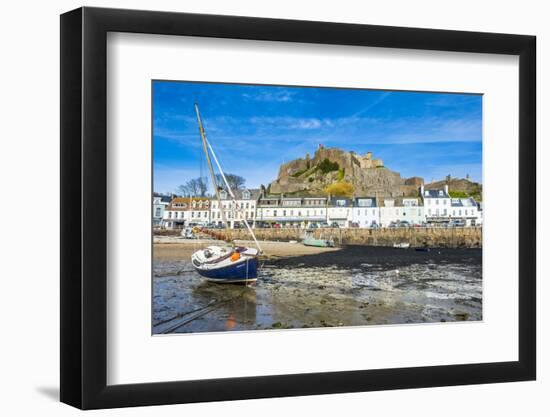 The Town of Mont Orgueil and its Castle, Jersey, Channel Islands, United Kingdom-Michael Runkel-Framed Photographic Print