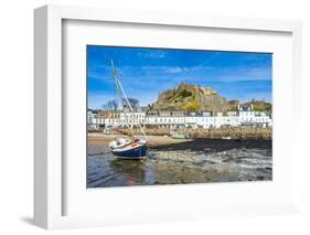 The Town of Mont Orgueil and its Castle, Jersey, Channel Islands, United Kingdom-Michael Runkel-Framed Photographic Print