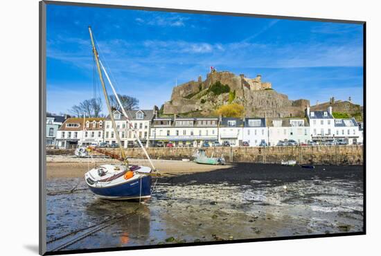 The Town of Mont Orgueil and its Castle, Jersey, Channel Islands, United Kingdom-Michael Runkel-Mounted Photographic Print