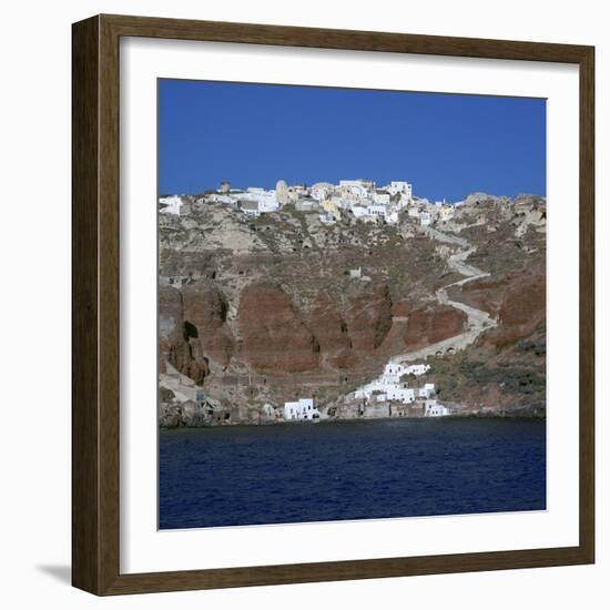 The Town of Oia on Santorini-CM Dixon-Framed Photographic Print