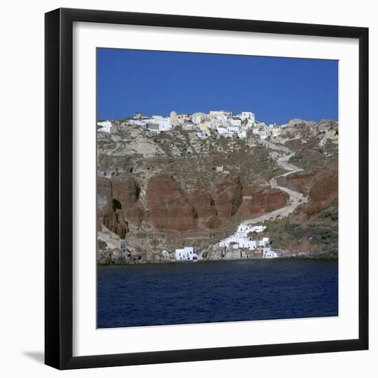 The Town of Oia on Santorini-CM Dixon-Framed Photographic Print
