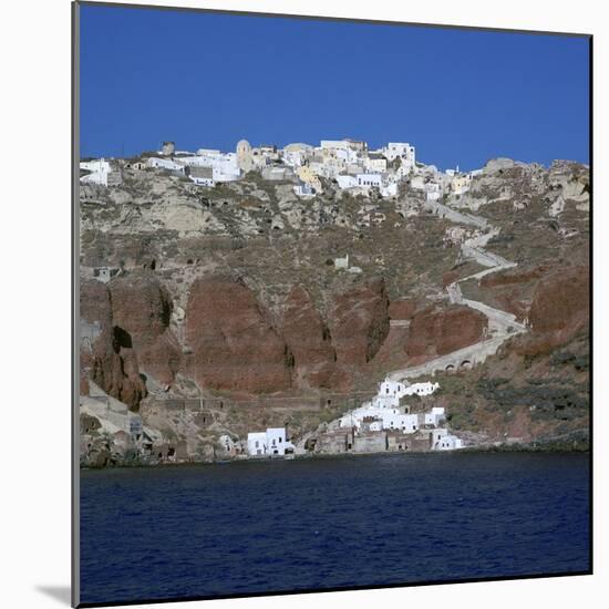 The Town of Oia on Santorini-CM Dixon-Mounted Photographic Print