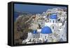 The Town of Oia on the Island of Santorini, Greece-David Noyes-Framed Stretched Canvas