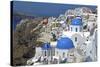 The Town of Oia on the Island of Santorini, Greece-David Noyes-Stretched Canvas