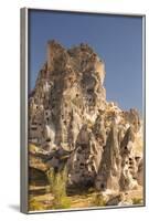 The Town of Orchisar, Showing the Old Tunneled Houses Dug into the Volcanic Rock, Cappadocia-David Clapp-Framed Photographic Print