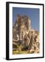 The Town of Orchisar, Showing the Old Tunneled Houses Dug into the Volcanic Rock, Cappadocia-David Clapp-Framed Photographic Print