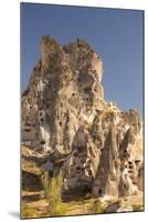 The Town of Orchisar, Showing the Old Tunneled Houses Dug into the Volcanic Rock, Cappadocia-David Clapp-Mounted Photographic Print