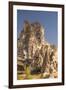 The Town of Orchisar, Showing the Old Tunneled Houses Dug into the Volcanic Rock, Cappadocia-David Clapp-Framed Photographic Print