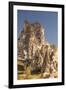 The Town of Orchisar, Showing the Old Tunneled Houses Dug into the Volcanic Rock, Cappadocia-David Clapp-Framed Photographic Print