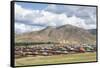 The town of Orgil, Jargalant district, Hovsgol province, Mongolia, Central Asia, Asia-Francesco Vaninetti-Framed Stretched Canvas