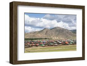 The town of Orgil, Jargalant district, Hovsgol province, Mongolia, Central Asia, Asia-Francesco Vaninetti-Framed Photographic Print